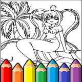 Anime Prenses Boyama Sayfaları Oyunu