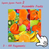 Kare Yapboz 2 - Meyveleri BirleÅŸtir Oyunu